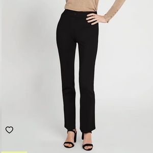 Betabrand Straight Leg Pull On Yoga Pant Work Pants Dress Pants Career Office Lg